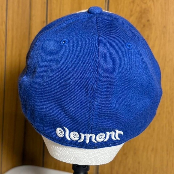 Vintage Element Skateboards Fitted Baseball Hat Cap Blue 6 7/8-7 1/4 - Picture 3 of 8